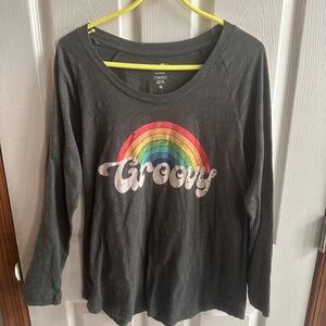 Natural life long sleeve Groovy t-shirt
